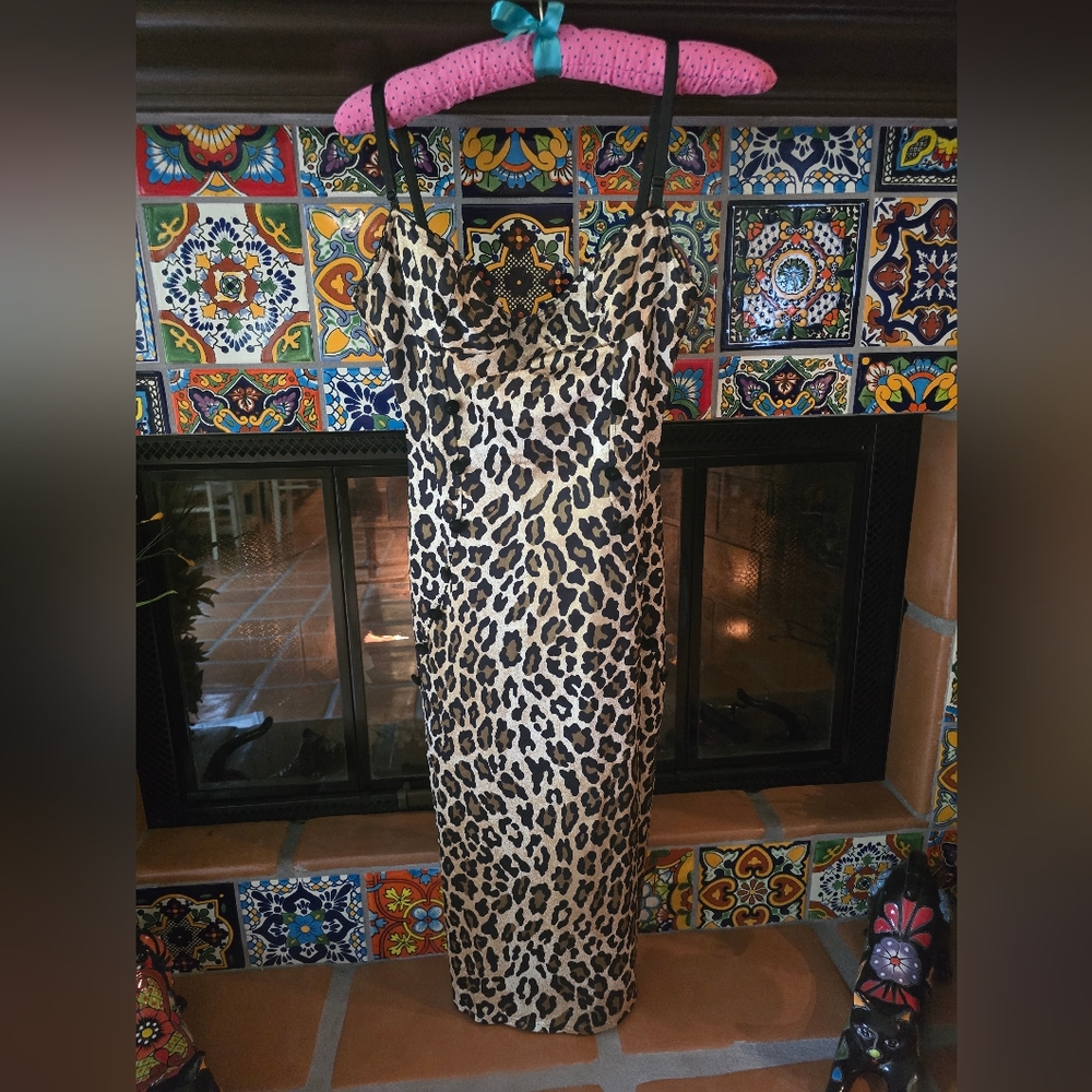 Leopard Print Maxi Dress